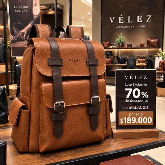Morral Vélez de Cuero Premium – Lote Exclusivo con 70% de Descuento
