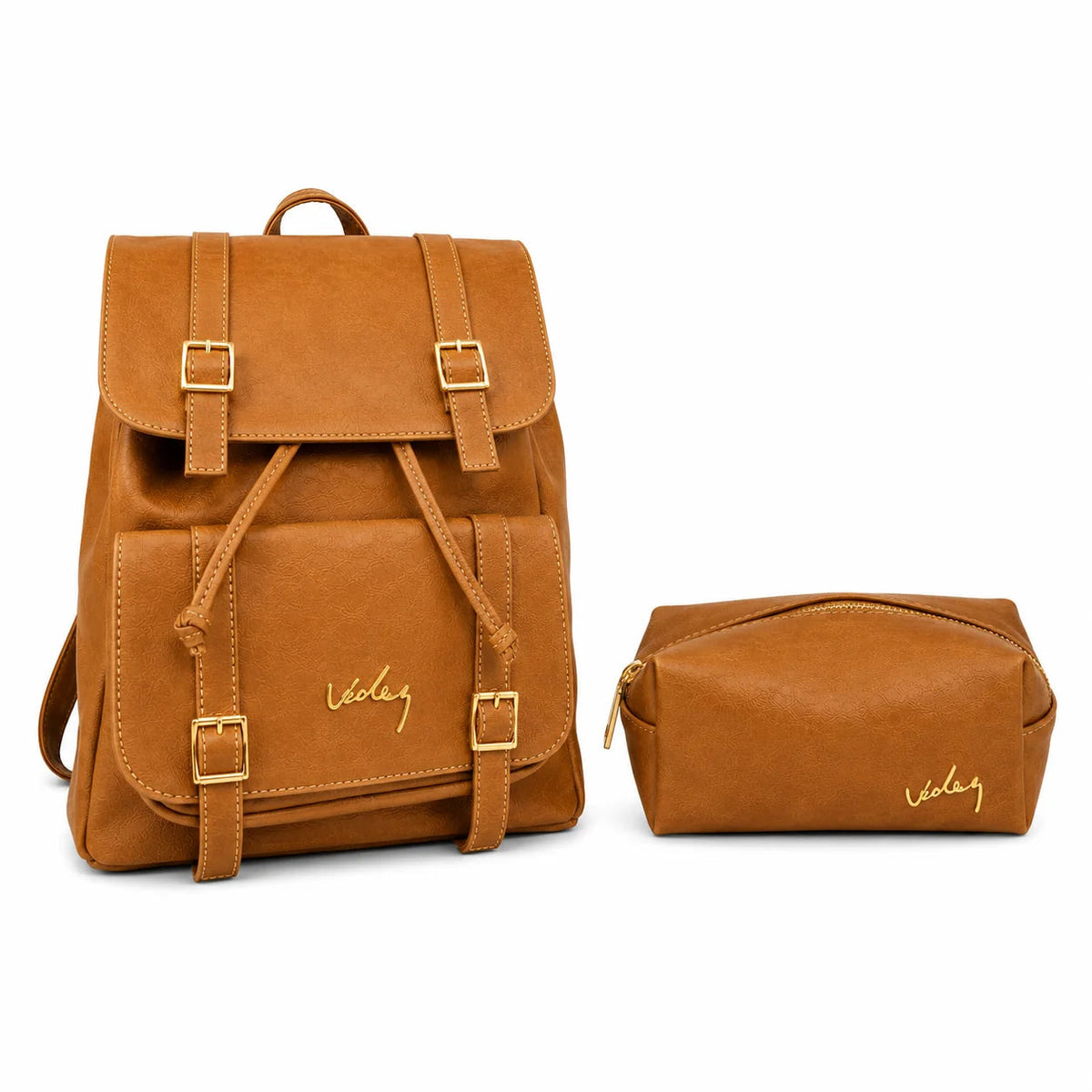 Morral Unisexo Vélez de Cuero - Lote Exclusivo Con 50% OFF + Cosmetiquera de Regalo