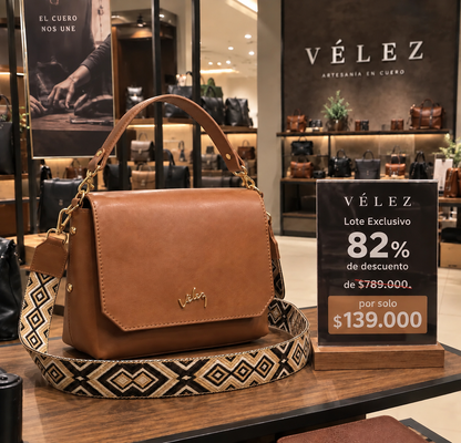 Bolso Carriel Vélez de Cuero Premium - Últimas Unidades Con 82% De Descuento🔥