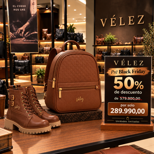 Combo Dama  Bolso - Botin Vélez