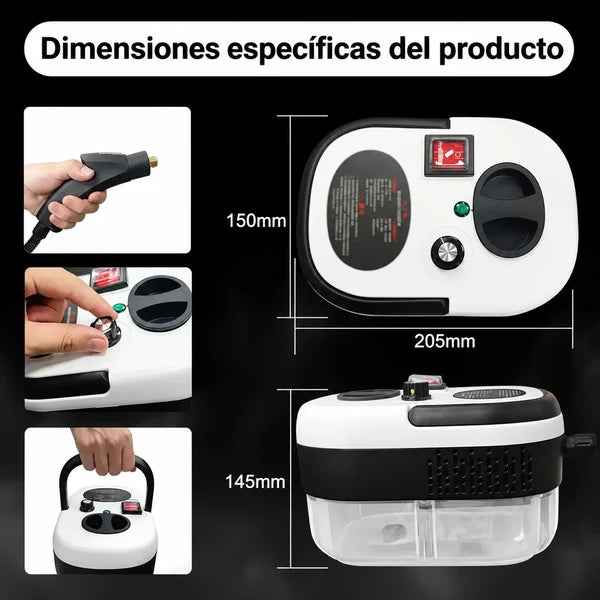 Limpiador a vapor presurizado alta temp