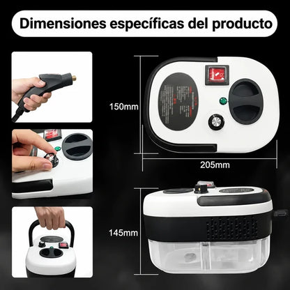 Limpiador a vapor presurizado alta temp