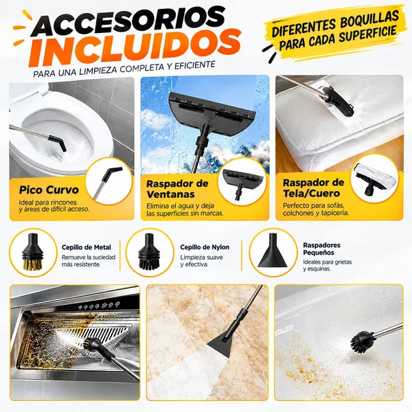 Limpiador a vapor presurizado alta temp